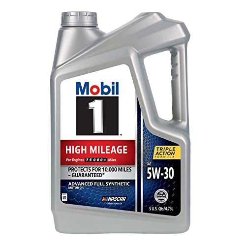 Mobil 1 High Mileage Full Synthetic Motor Oil...