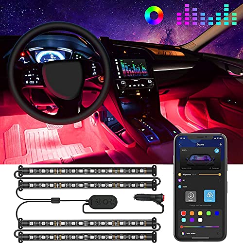 Luces de coche LED Govee con control de aplicación,...
