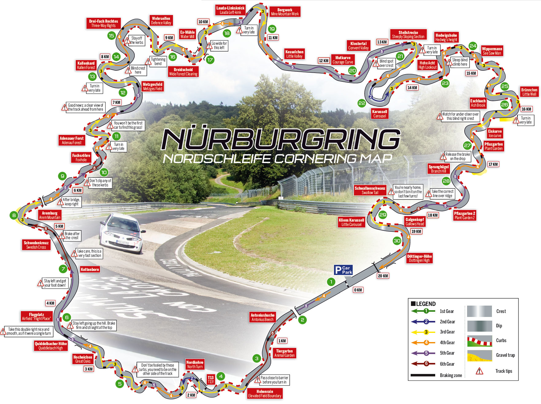 Mapa de Nürburgring