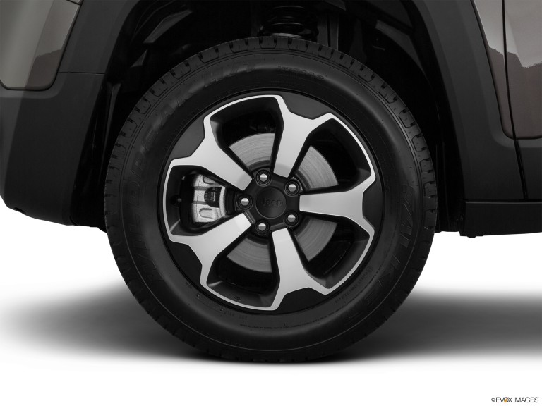 Primer plano de los neumáticos del Jeep Renegade 2020