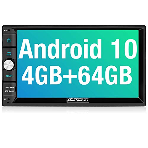 PUMPKIN Android 10 Doble Din Car Stereo con 4GB RAM+64GB, GPS y WiFi,...