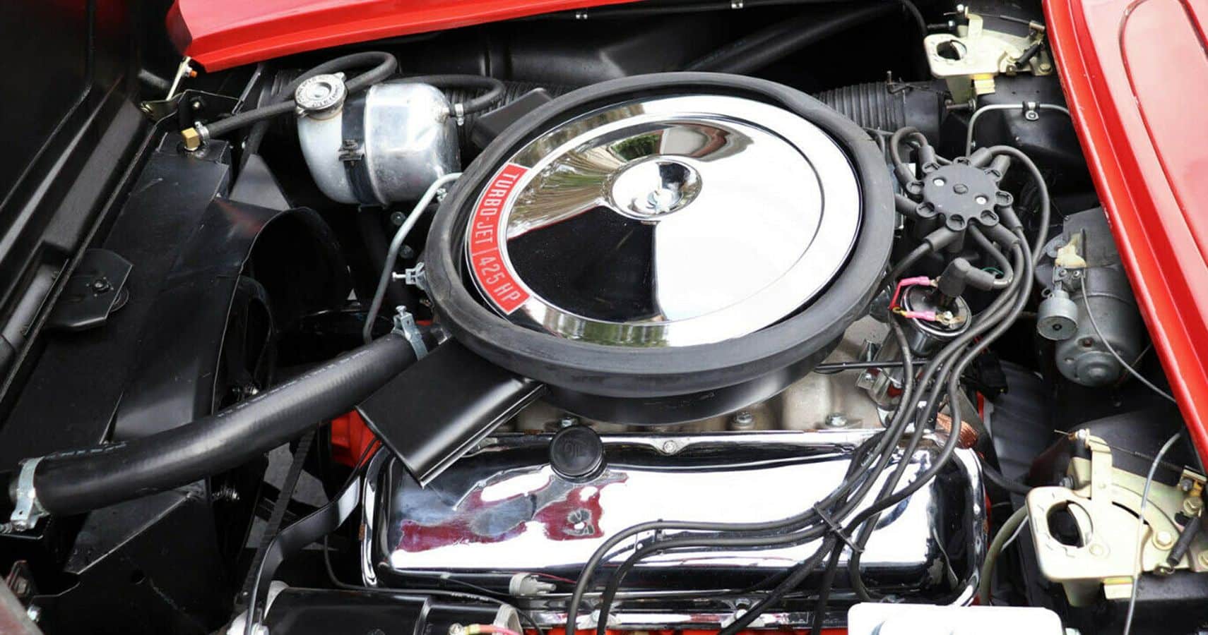 motor del Chevrolet Corvette Roadster de 1962