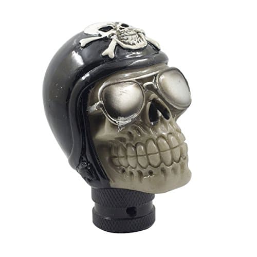Mavota Black Pirate Skull Pomos de la palanca de cambios automática manual
