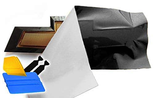 VViViD XPO Kit de envoltura con el logotipo del pajarito de Chevy en negro brillante (4 rollos (11,8 pulgadas x 4 pulgadas) + kit de herramientas 3M)