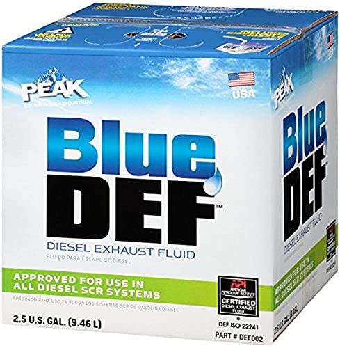 Blue Def DEF002-2PK Líquido de escape diesel, 2,5 galones, paquete de 2