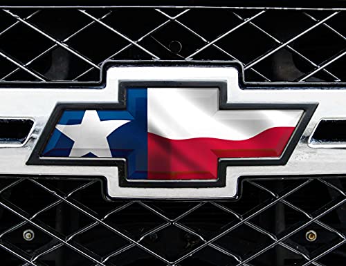 Funda de vinilo universal para emblema de coche Mossy Oak Graphics 14010, sirve para cualquier emblema de coche, con muchos diseños (bandera del estado de Texas)