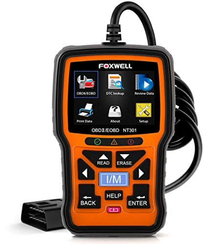 FOXWELL NT301 Escáner OBD2 Herramienta profesional de lectura de códigos de diagnóstico OBDII para la luz del motor