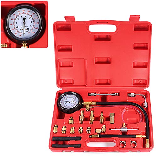 BETOOLL 0-140PSI Kit de medición de la presión de la bomba de inyección de combustible Herramientas para el coche (Master)