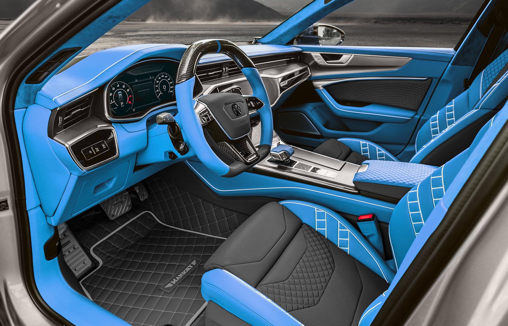 Interior del Audi RS7 by Mansory