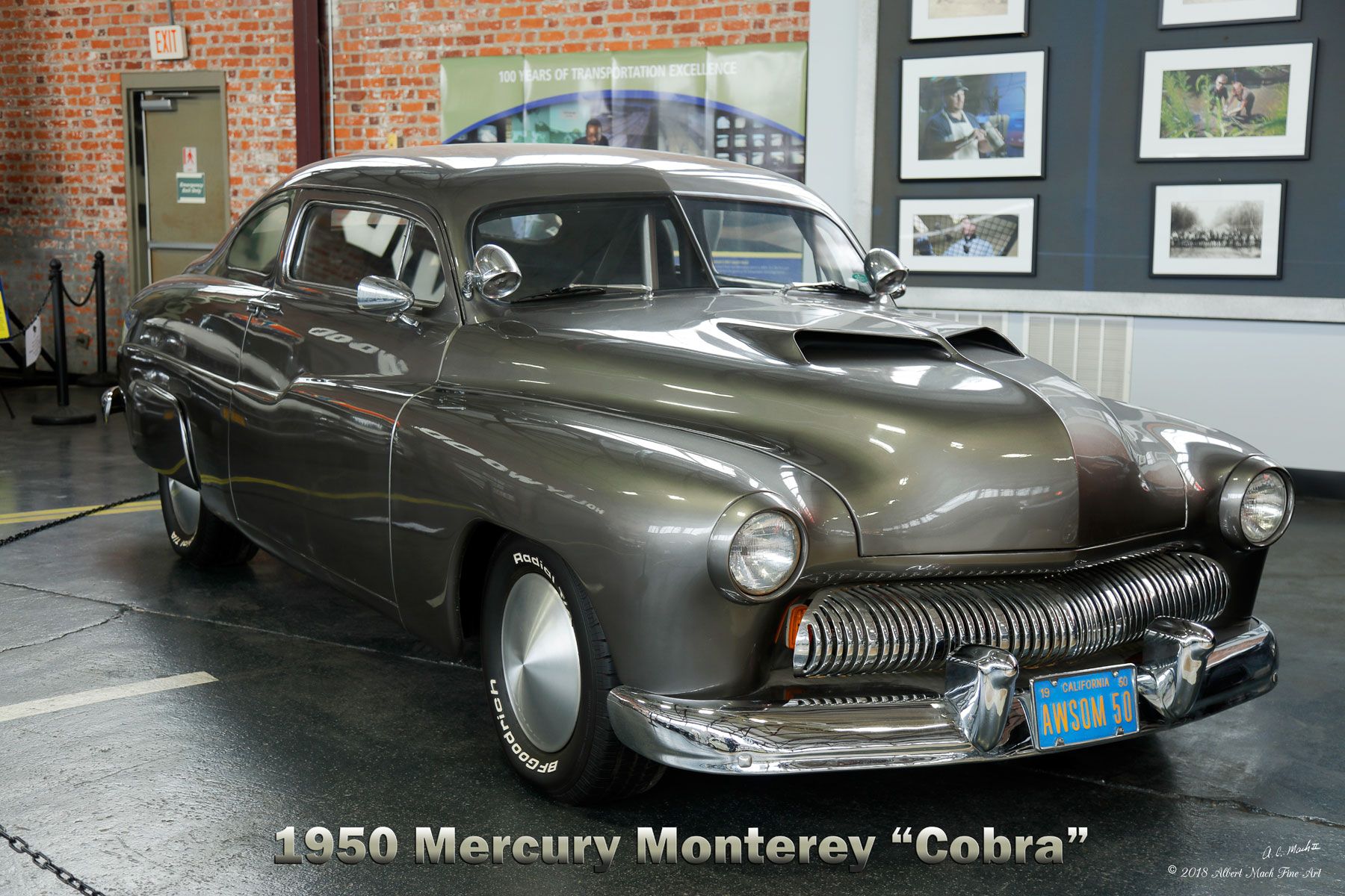 Vista del cuarto delantero del Mercury Monterey de 1950 utilizado en la película Cobra, protagonizada por Sylvester Stallone.