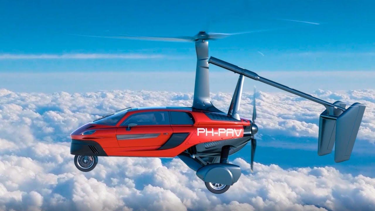 Coche volador terrestre más rápido 60 mph 65 mph mejor helicóptero coche volador pol v ph pav liberty