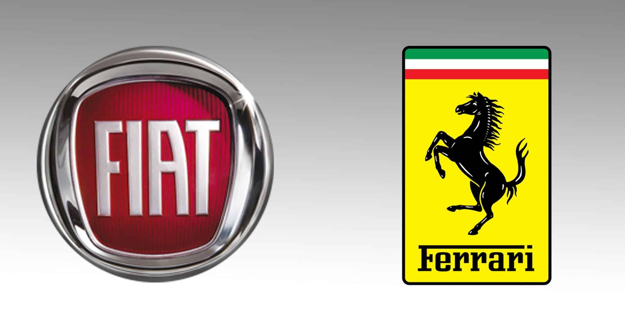 Logotipos de Fiat y Ferrari