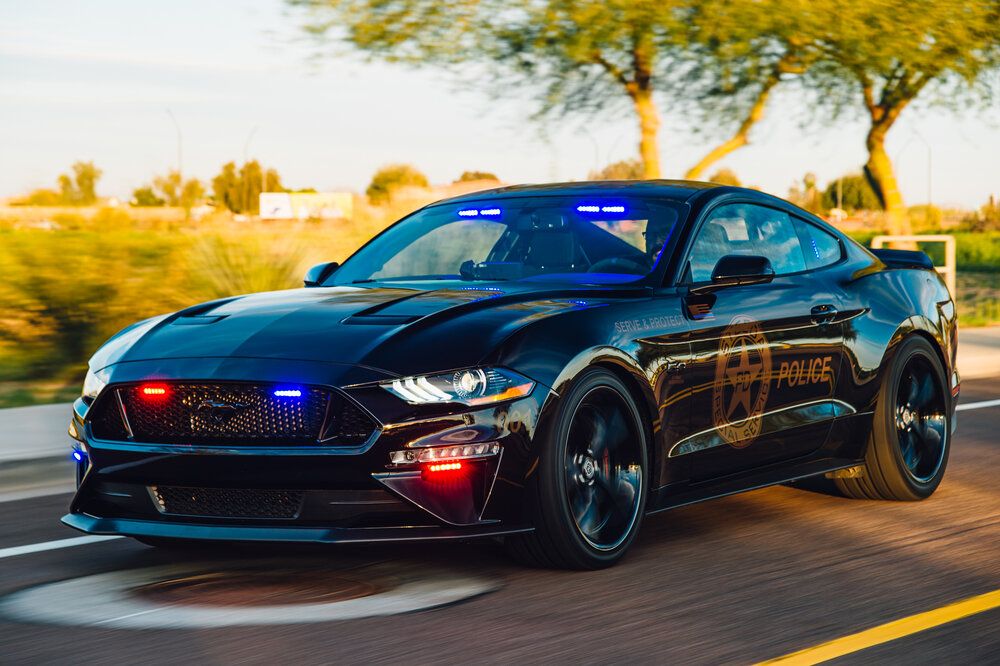 Coche de policía Ford Mustang USA