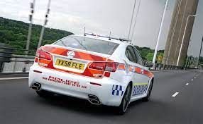 Coche de policía Lexus IS-F del Reino Unido
