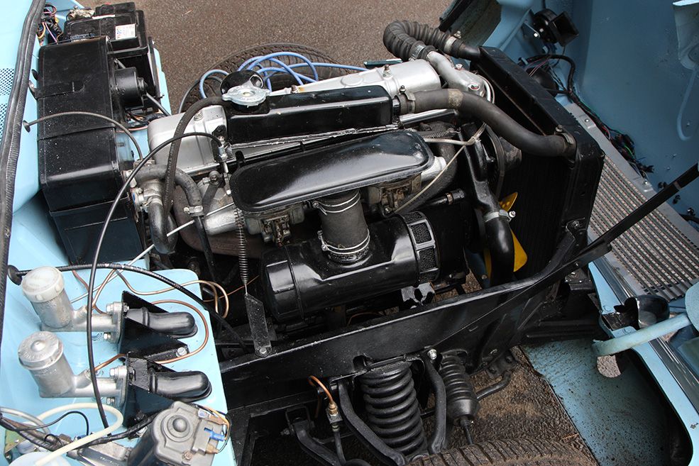 El potente motor de la Triumph Herald de 1960