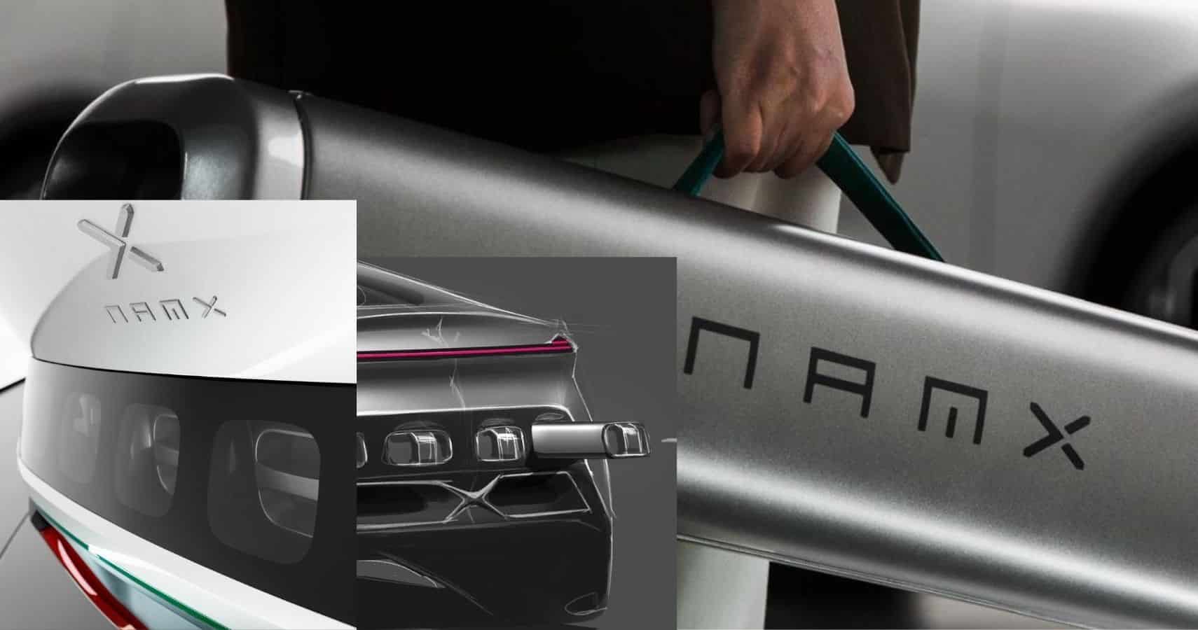 El NamX HUV, diseñado por Pininfarina, tiene un sistema de cápsulas de combustible de hidrógeno extraíbles