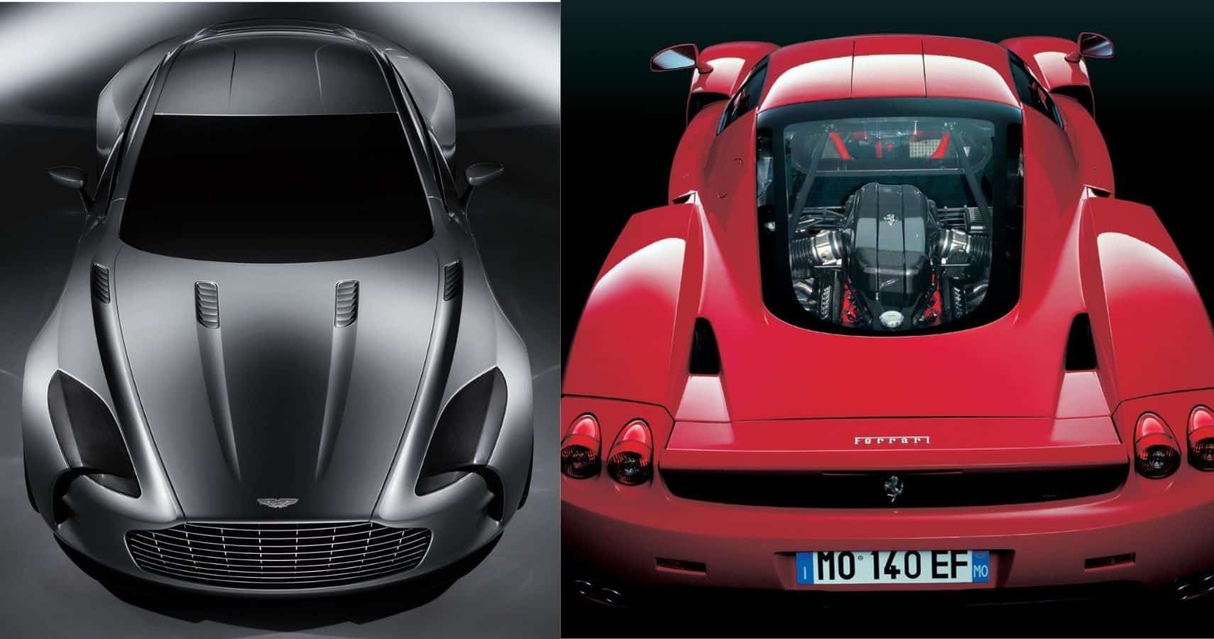 Comparación entre el Aston Martin One-77 y el Ferrari Enzo ariel