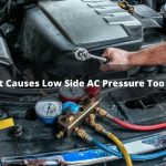 ¿Qué provoca que la presión del lado inferior del aire acondicionado sea demasiado alta?