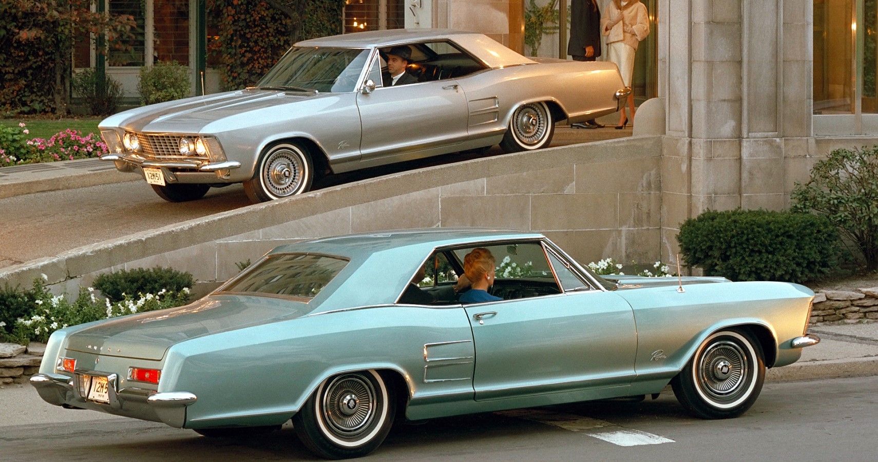 vista delantera y trasera del Buick Riviera de 1963