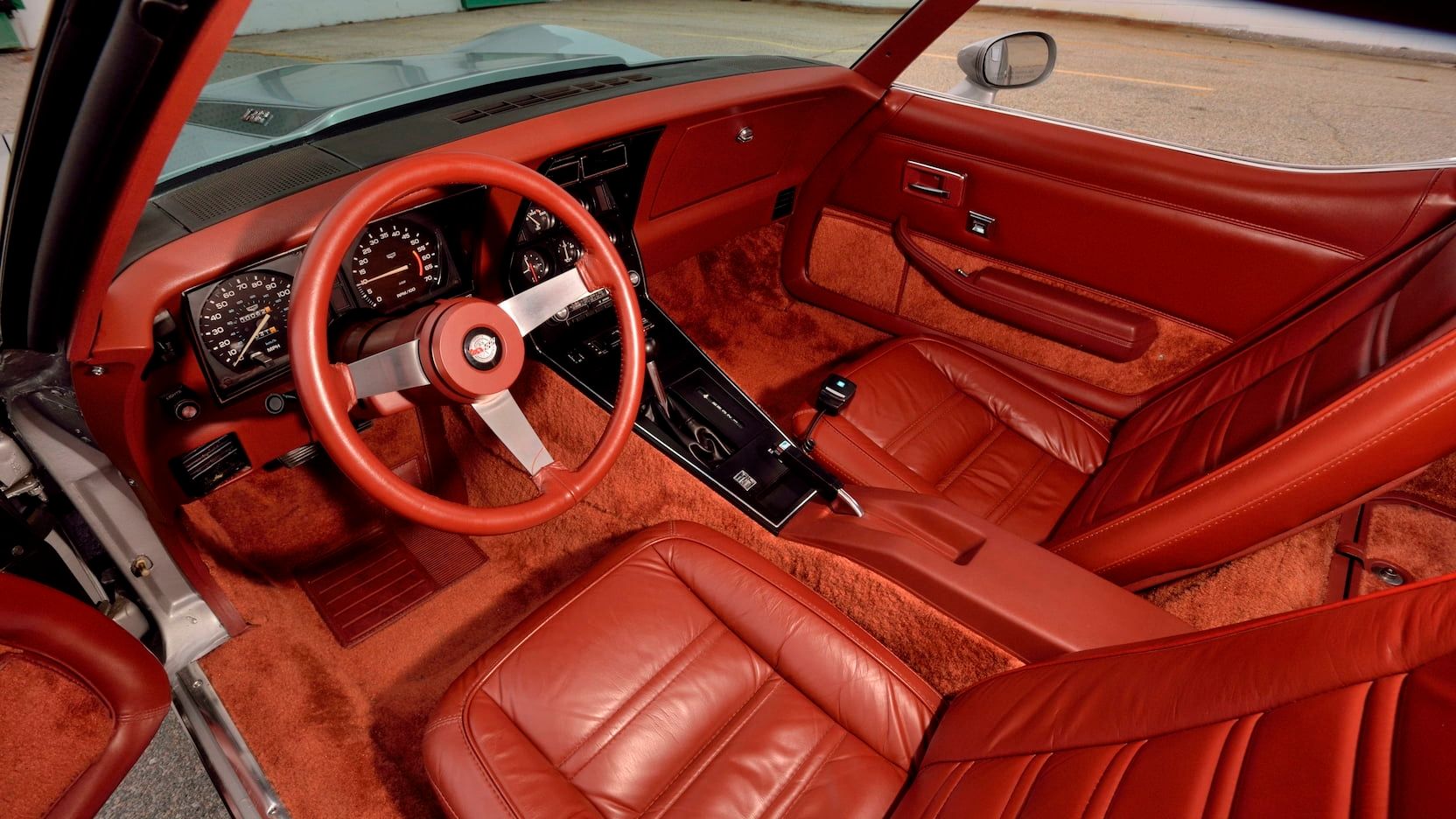interior del Chevrolet Corvette 1978 Aniversario de Plata