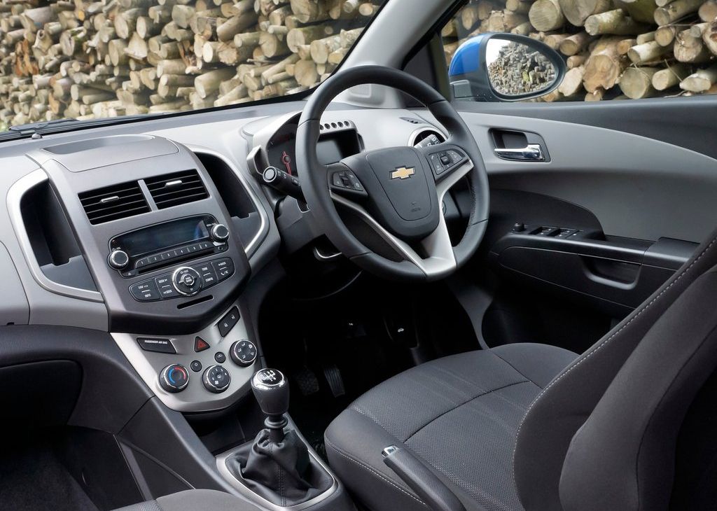 interior del Chevrolet Aveo 2011 