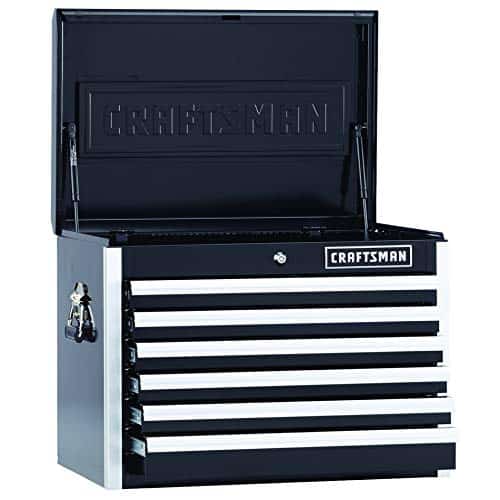 Cofre de herramientas Craftsman EDGE, 26 pulgadas, 6 cajones, negro (CMST40762BK)