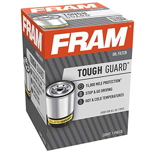 FRAM Tough Guard TG10060, filtro de aceite con un intervalo de cambio de 15K millas