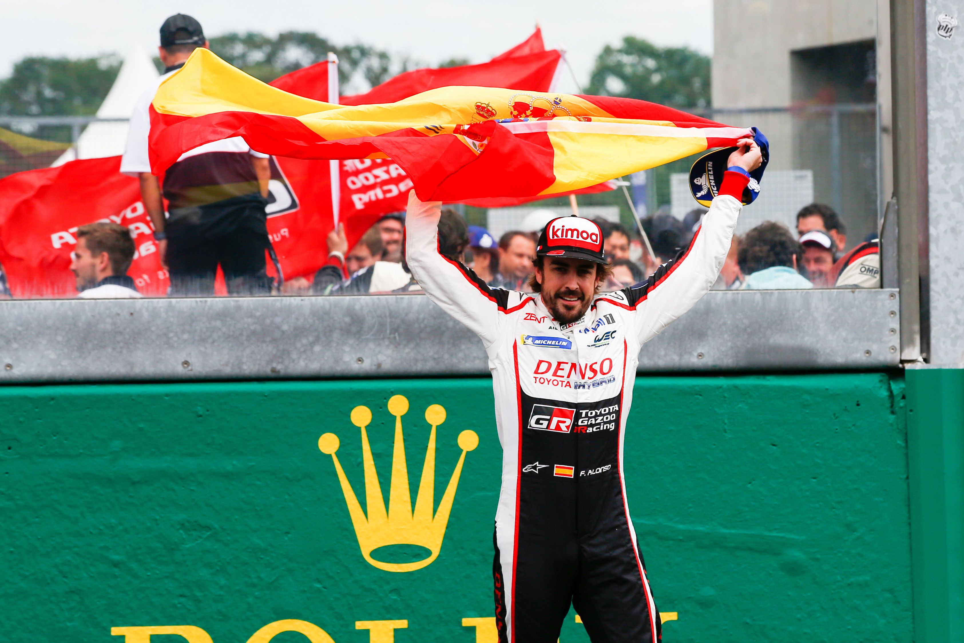 Fernando Alonso en la carrera de Le Mans 2018