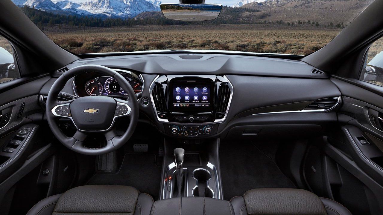 Interior del Chevrolet-Traverse-2021