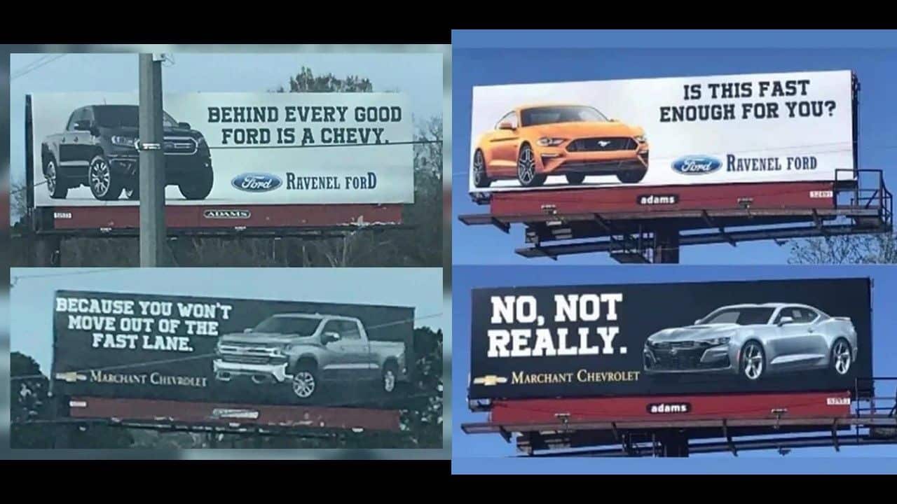 Anuncios Ford vs Chevy