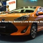 Mensaje de aviso de batería baja en la llave del Toyota Prius