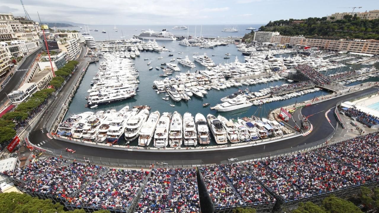 El puerto de Mónaco durante el Gran Premio de Monte-Carlo