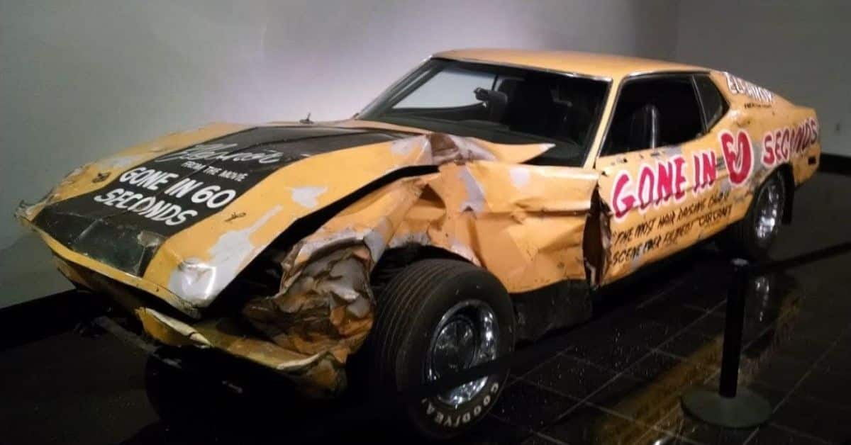 El Ford Mustang Eleanor amarillo de la película original Gone in 60 Seconds
