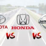 Toyota vs Honda vs Nissan en 2022
