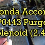 Honda Accord P0443: Circuito de la válvula de control de purga del sistema EVAP - Mal funcionamiento
