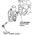 Honda Civic P1259: Sistema VTEC → Mal funcionamiento