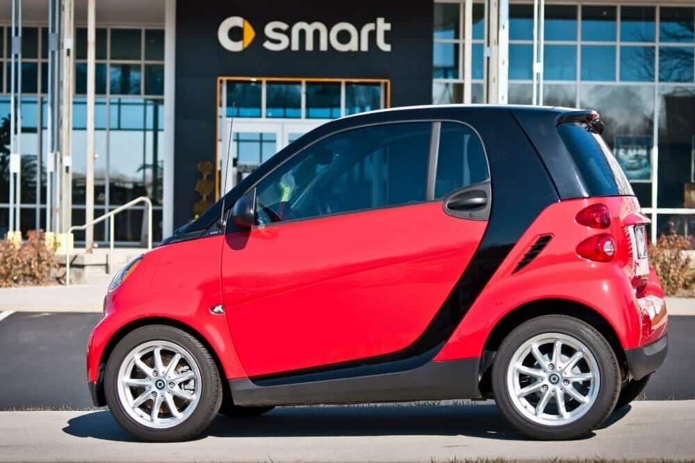 coche rojo smart