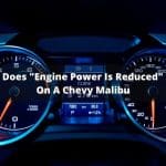 ¿Qué significa que la potencia del motor se ha reducido en un Chevy Malibu?